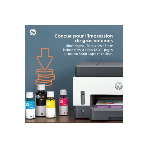 Multifunktionsskrivare - HP - Smart Tank 7605 - Bläckstråle - Färg - Wi-Fi