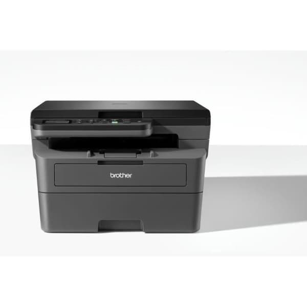 Brother multifunktions 3-i-1 monokrom laser multifunktionsskrivare med dubbelsidig utskrift, WiFi, tonerpaket 700 sidor, Svart