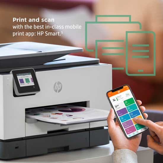 Hp Multifunktionsskrivare Jet Pro 9022e Vit,Svart One Size / EU Plug