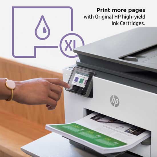 Hp Multifunktionsskrivare Jet Pro 9022e Vit,Svart One Size / EU Plug