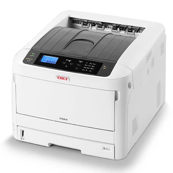Oki Printer C824dn Hvid,Sort One Size / EU Plug Sort, Hvid