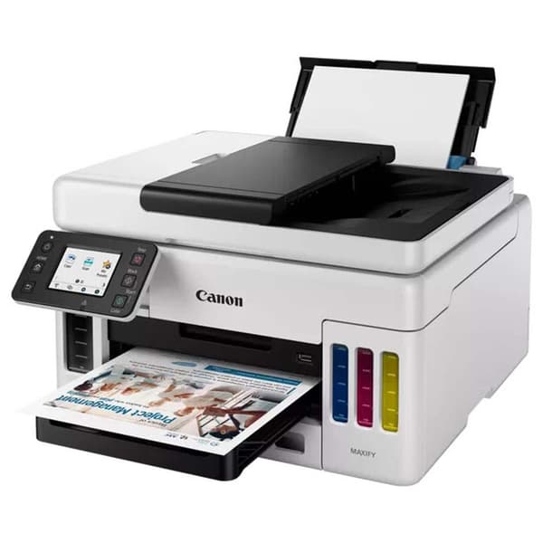 Canon Multifunktionsprinter Gx6050 Hvid One Size / EU Plug Svart, Gul