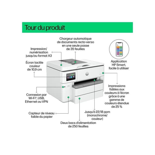 HP Officejet Pro 9730e Wide Fo