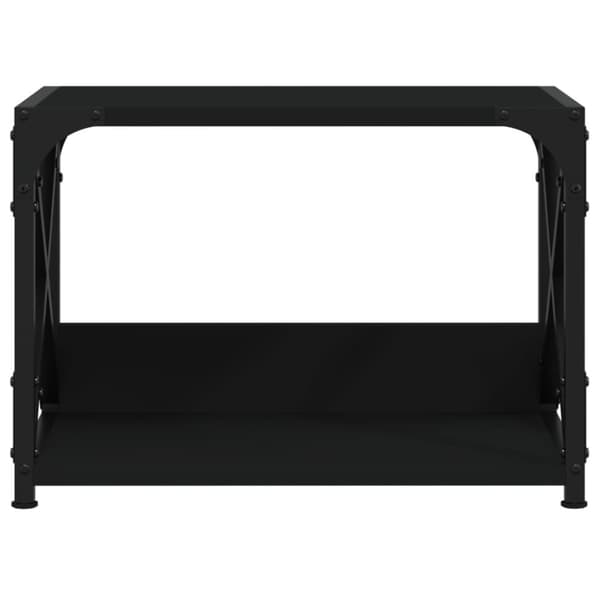 Tulostinteline 2 tasoa musta 44x26x31,5 cm tekninen puu
