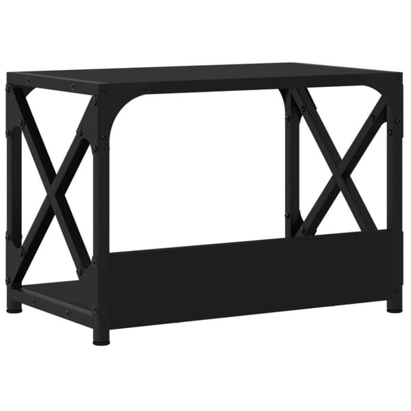 Tulostinteline 2 tasoa musta 44x26x31,5 cm tekninen puu
