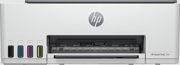 HP Smart Tank 580 All-in-One-printer, hjemme- og hjemmekontor, udskriv, kopier, scan, trådløs; Højt volumen Grå