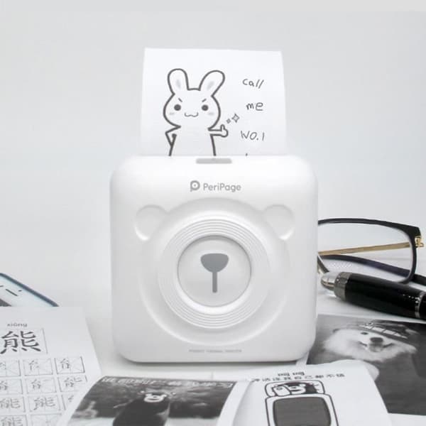 Peripage termisk skrivare - Mini Pocket Bluetooth - Vit
