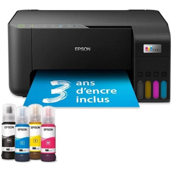 A4 multifunktionsskrivare - EPSON - Ecotank ET-2860 - Wi-Fi - Utrustad med bläckbehållare