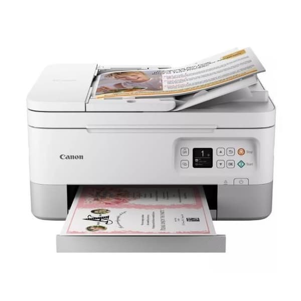 Multifunktionsskrivare - CANON - PIXMA TS7451i - 2 FINE-kassetter - Kompatibel med Pixma Print Plan - Färg - WIFI - Vit
