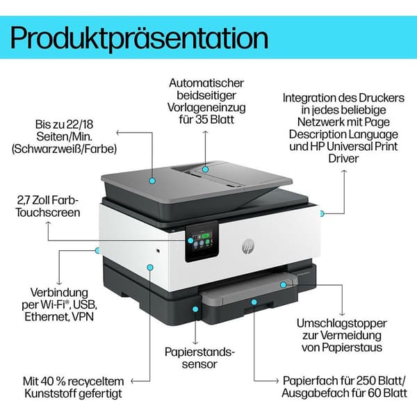 Hp Laser Printer Officejet Pro 9120b Aio