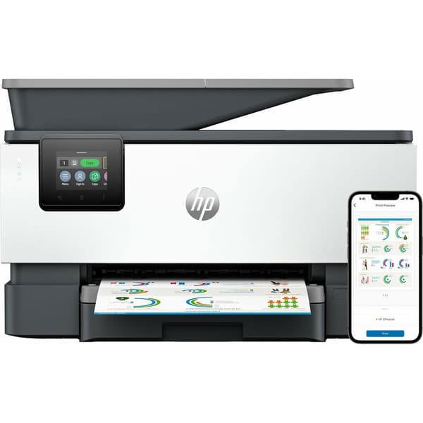 Hp Laser Printer Officejet Pro 9120b Aio Grå