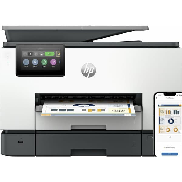 Hp Laser Printer Officejet Pro 9130b Aio Grå