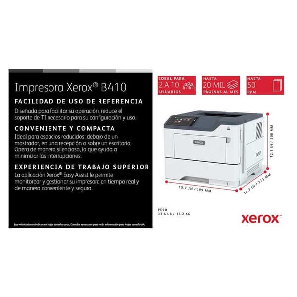 Xerox Laser-tulostin Versalink B410 A4 47ppm Duplex P