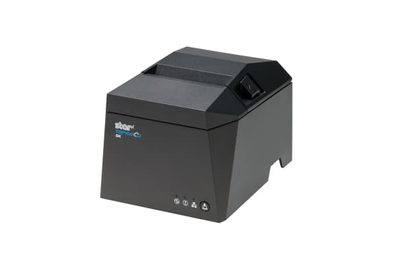 Star TSP100 Series TSP143IV-UE SK GY E+U - Etikett-/kvitteringsskriver - S/H - direktetermisk - Rull (8 cm) - 203 dpi - inntil 180 mm/sek - USB-C, US