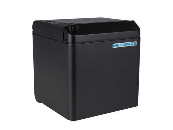 Metapace T-40, USB, BT, 8 dots/mm (203dpi), Cutter, black Receipt printer, direct thermal, 8 dots/mm (203dpi), media width (max.): 82,5mm, print widt