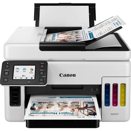 Canon MAXIFY | GX6050 | Printer/kopimaskine/scanner | Farve | Blækstråle | A4/Juridisk | hvid Sort, Gul