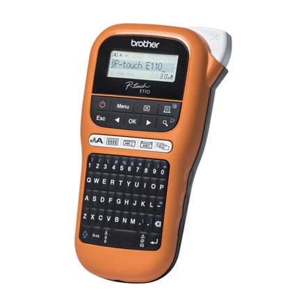 Brother P-Touch | PT-E110VP | Monokrom | Termisk overførsel | Andet | Sort | orange
