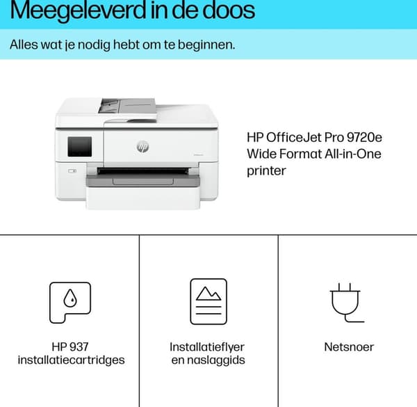 HP OfficeJet Pro 9720e - Allt-i-ett-skrivare - levereras för Instant Ink