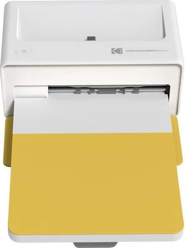 Kodak PD460 Fotoprinter 10 x 15 cm - Bluetooth & Dock - Hvid & Gul