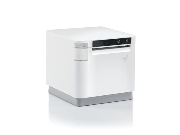 Star mC-Print3 MCP31CI - Kvittoskrivare - direkt termisk - Rulle (8 cm) - 203 dpi - upp till 400 mm/sek - USB-C, LAN, USB-värd - kniv - vit