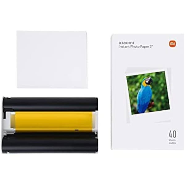 Xiaomi Mi Instant 1S Bärbar Fotoprinter - Papper (3 tum, 40 ark)