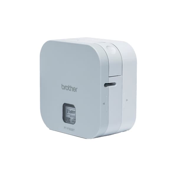 Elektrisk Etikettskrivare Bärbar Brother PT-P300BT Vit