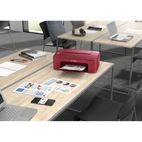CANON PIXMA TS3352 färg multifunktionsskrivare med 8 cm LCD-skärm 4800 x 1200 DPI Röd