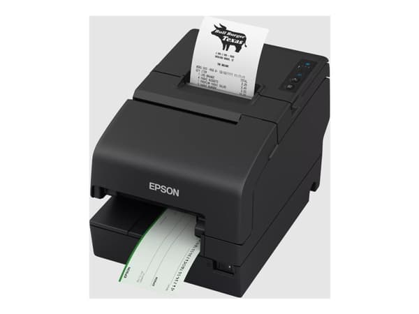 Epson TM H6000VI-102 - Kvittoskrivare - termisk linje/punktmatris - 230 x 297 mm, Rulle (7,95 cm) - 180 x 180 dpi - 9 pin - upp till 500 mm/sek - ser Svart
