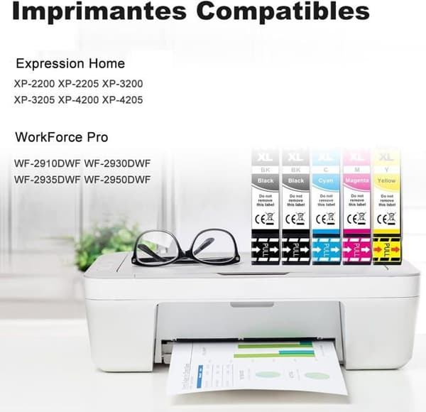 Kompatibel bläckpatron - Epson - 604XL - Svart - XP-2200/3200/4200-skrivare - Bläckstråle