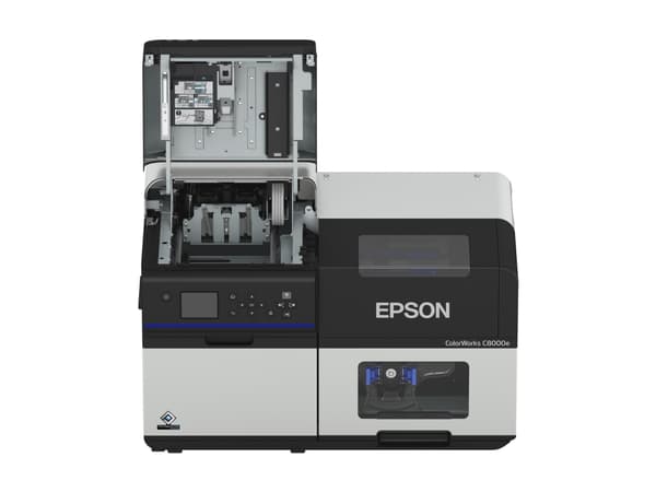 Epson ColorWorks C8000e (BK) - Etikettskrivare - färg - bläckstråle - Rulle (11,2 cm) - 600 x 1200 dpi - upp till 300 mm/sek (mono)/ upp till 300 mm/