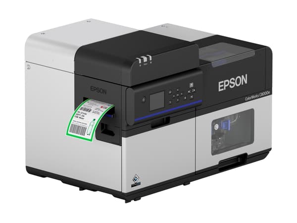 Epson ColorWorks C8000e (BK) - Etikettskrivare - färg - bläckstråle - Rulle (11,2 cm) - 600 x 1200 dpi - upp till 300 mm/sek (mono)/ upp till 300 mm/