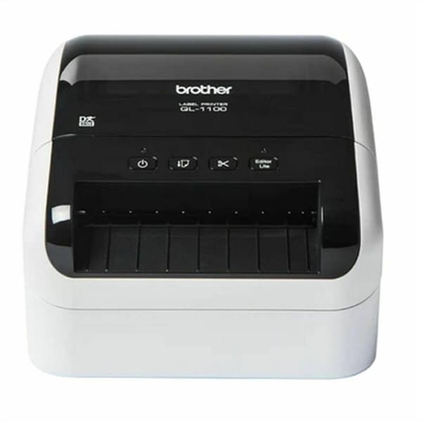 Etikettskrivare Brother QL-1100c Vit Svart, Vit