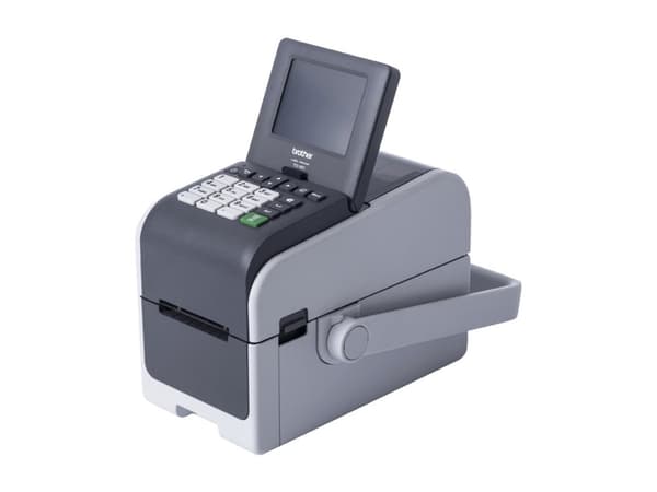 Brother TD-2350DSAH300 - Etikett-/kvitteringsskriver - S/H - direktetermisk - Rull (6,3 cm) - 300 dpi - inntil 152.4 mm/sek - Wi-Fi(n), Bluetooth 5.2 Sort, Grå