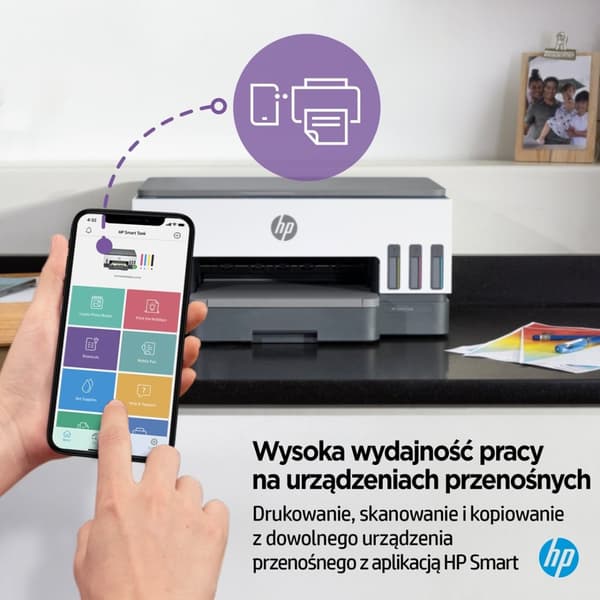 HP Smart Tank 720 allt-i-ett termisk bläckstråleskrivare A4 4800 x 1200 DPI 15 ppm Wi-Fi