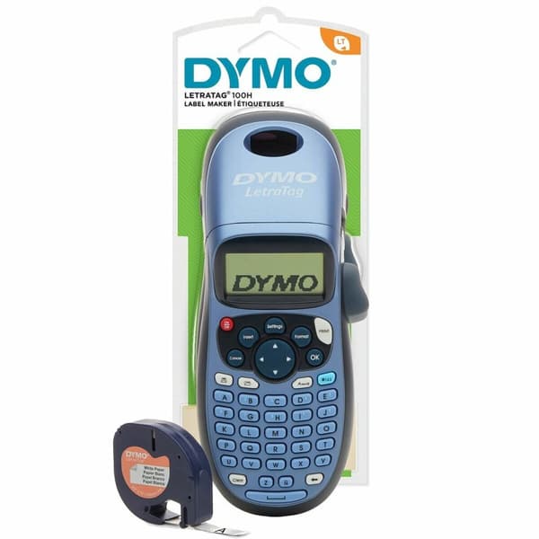 Manuell märkningsmaskin Dymo LT-100H + Tape Blå Svart, Blå