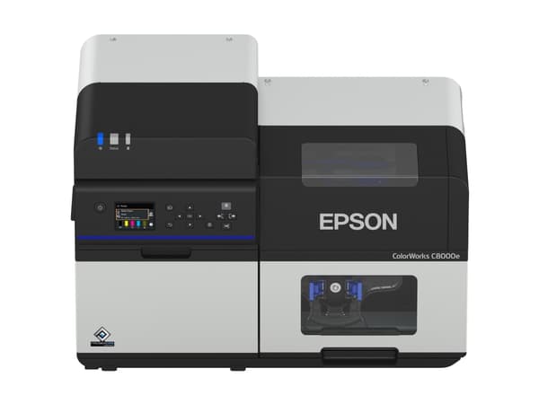 Epson ColorWorks C8000e (MK) - Etikettskrivare - färg - bläckstråle - Rulle (11,2 cm) - 600 x 1200 dpi - upp till 300 mm/sek (mono)/ upp till 300 mm/