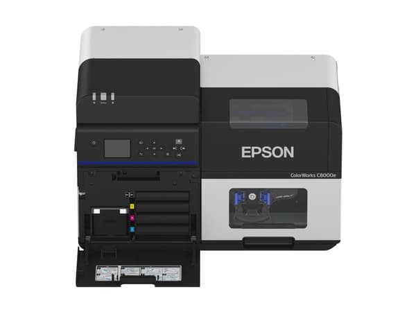 Epson ColorWorks C8000e (MK) - Etikettskrivare - färg - bläckstråle - Rulle (11,2 cm) - 600 x 1200 dpi - upp till 300 mm/sek (mono)/ upp till 300 mm/