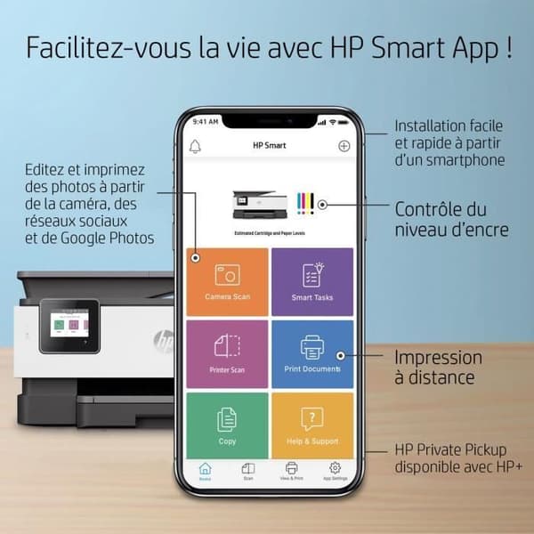 SKRIVARE, skrivare och multifunktion, bläckstråle multifunktion, HP Inc Officejet Pro 8022e Aio