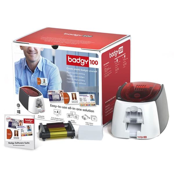 Badgy 100 kortskrivare - EVOLIS - Termisk sublimering/termisk överföring - Svart
