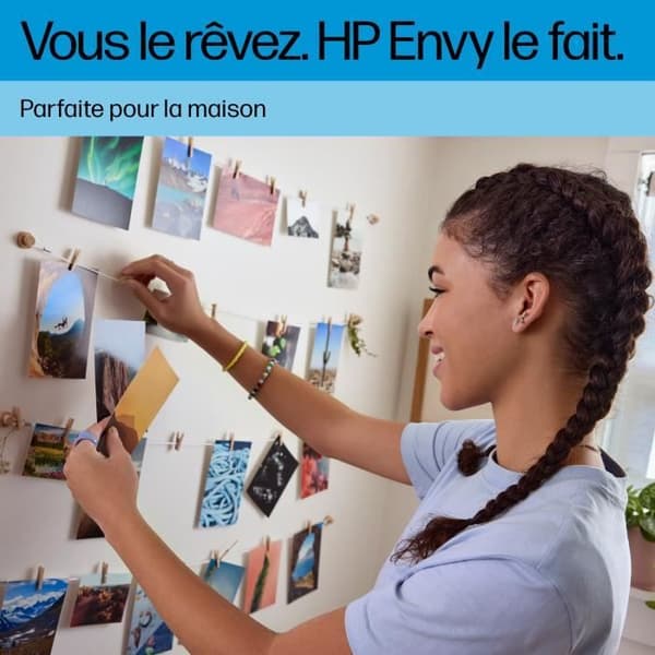 HP Envy 6122e All-in-One-skrivare Bläckstråle i färg - Kopiering Skanning - 3 månader av Instant ink ingår med HP+
