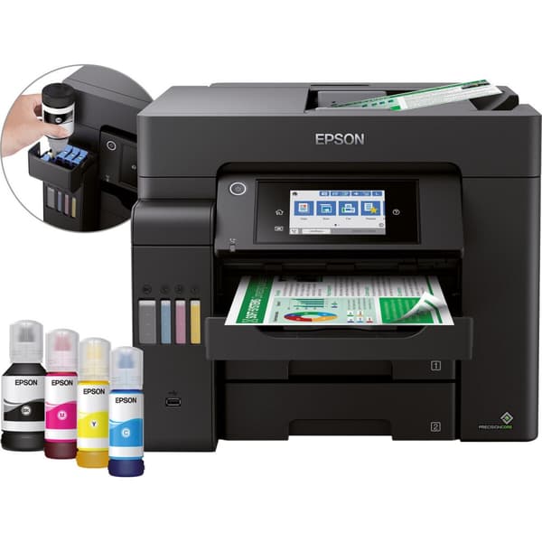 Multifunktionsskrivare Epson EcoTank ET-5850 25 ppm WiFi Svart