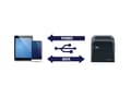 Pikkukuva 4 / 5: Star Micronics TSP143IV UEWB GY E+U, suora lämpö, POS-tulostin, 250 mm/s, langallinen ja langaton, USB Type-C, vaaka/pysty