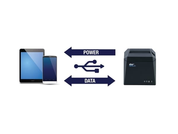 Star Micronics TSP143IV UEWB GY E+U, suora lämpö, POS-tulostin, 250 mm/s, langallinen ja langaton, USB Type-C, vaaka/pysty