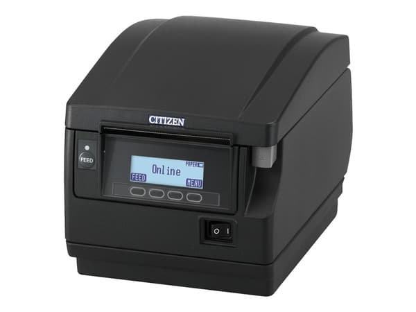 Citizen CT-S851III - kuittitulostin - suoralämpökirjoitus - rulla (8,25 cm) - 203 dpi - jopa 500 mm/s - USB 2.0 - leikkuri - musta