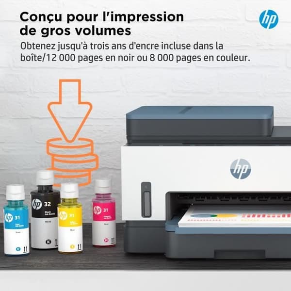HP Smart Tank 7306 färg allt-i-ett-skrivare med bläckbehållare