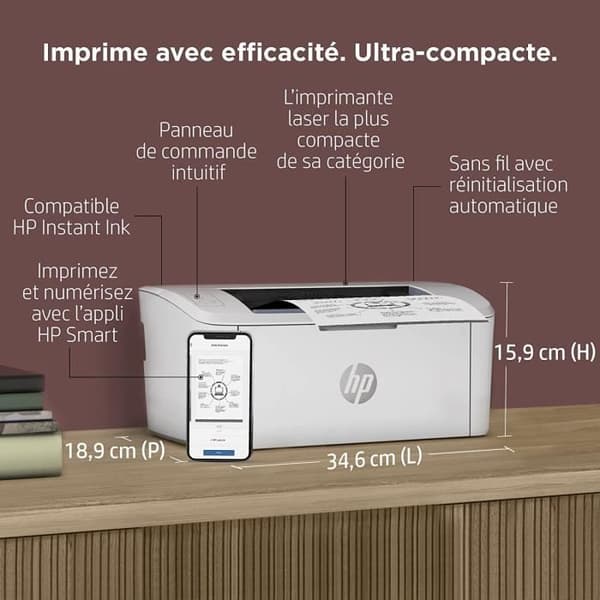 HP LaserJet M110w svartvit laserskrivare med en enda funktion