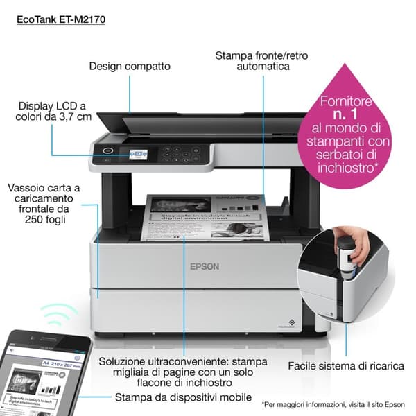 Epson EcoTank M2170 monitoimitulostin