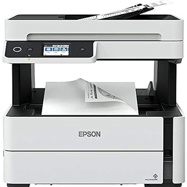 Skrivare - EPSON - EcoTank ET-M3180 - Inkjet - A4 - 1200 x 2400 DPI - Trådlös Svart, Grå
