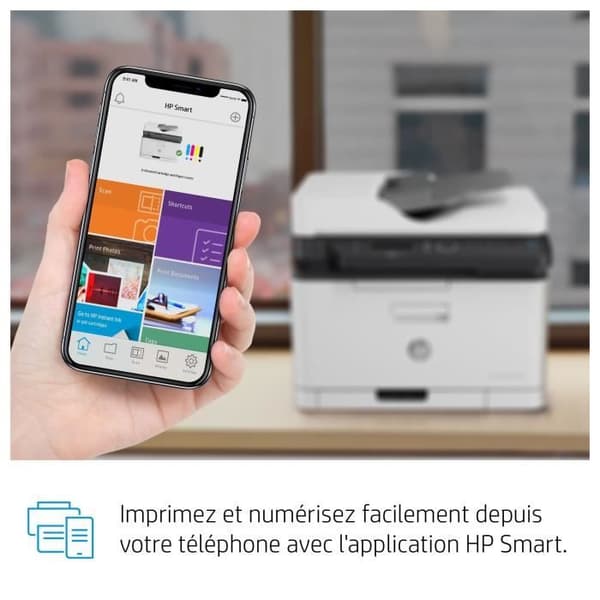 HP 179fnw färglaser multifunktionsskrivare - Skriv ut, kopiera, skanna, faxa, skanna till PDF