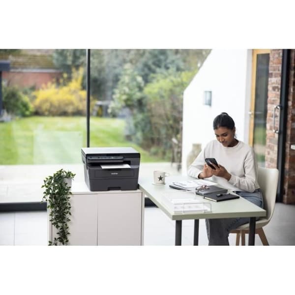 3-i-1 monokrom laser multifunktionsskrivare - BROTHER - DCP-L2627DWE - Wifi